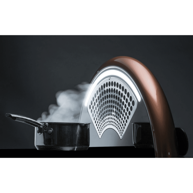 Caple DD925CO black glass with copper, light, W 820mm, **A to C energy, filter CAP68CF, motor extra