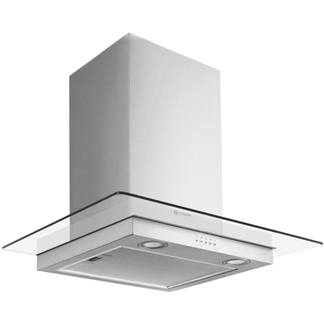 Caple FGC720 stainless steel and glass, push button controls, LED lights, 580m3/h, W 700mm, D energy