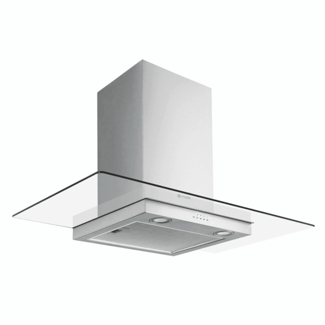 Caple FGC920 stainless steel and glass, push button controls, LED lights, 580m3/h, W 900mm, D energy
