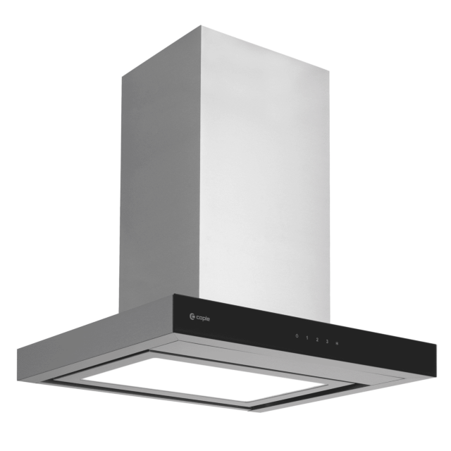 Caple ZC622 Zodiac, Black glass and aluminium strips, illuminated touch controls, LED lights, 612m3/