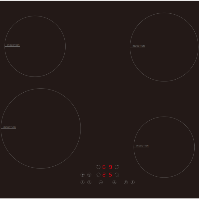 Cata UBIND60MT Induction Hob Model - 59cm Black
