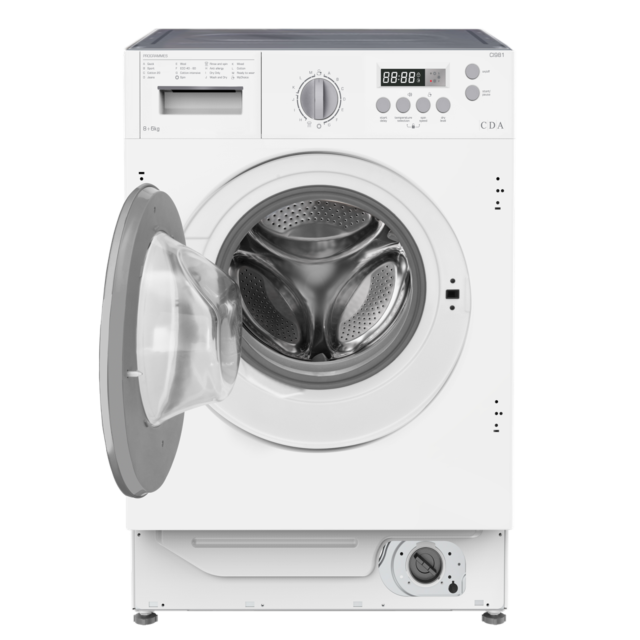 CDA CI981 Int washer dryer, 1400 spin speed, 8 + 6 kg wash load