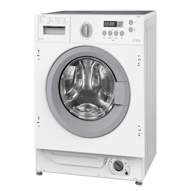 CDA CI981 Int washer dryer, 1400 spin speed, 8 + 6 kg wash load