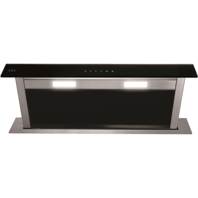 CDA EDD92BL Downdraft extractor, Ducted/re-circulating, 3 speeds, TC, black