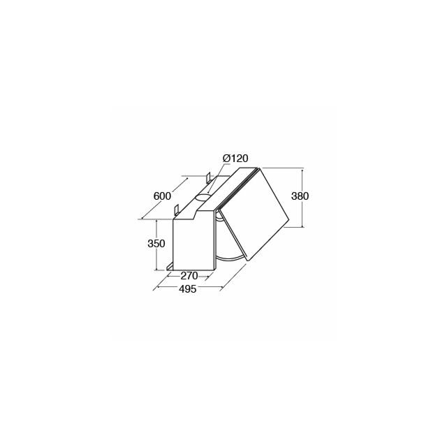 CDA EIN60FSI Silver Ducted/Re-Circulating Integrated Extractor With 3 Speeds