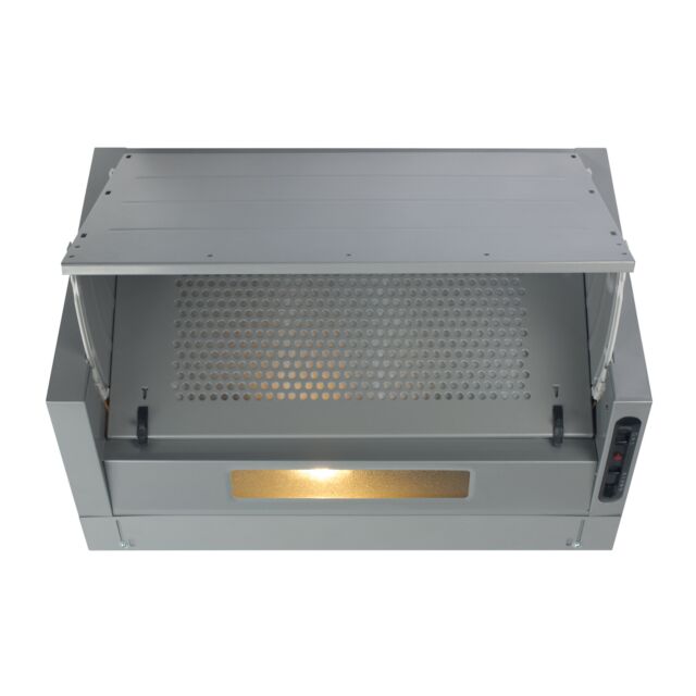 CDA EIN60FSI Silver Ducted/Re-Circulating Integrated Extractor With 3 Speeds