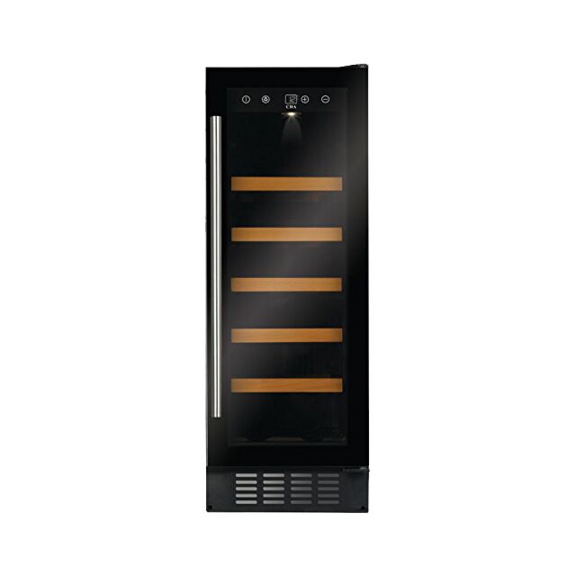 CDA FWC304BL FS/under counter 30cm wine cooler, 20 x BS, single temp zone, RD,black