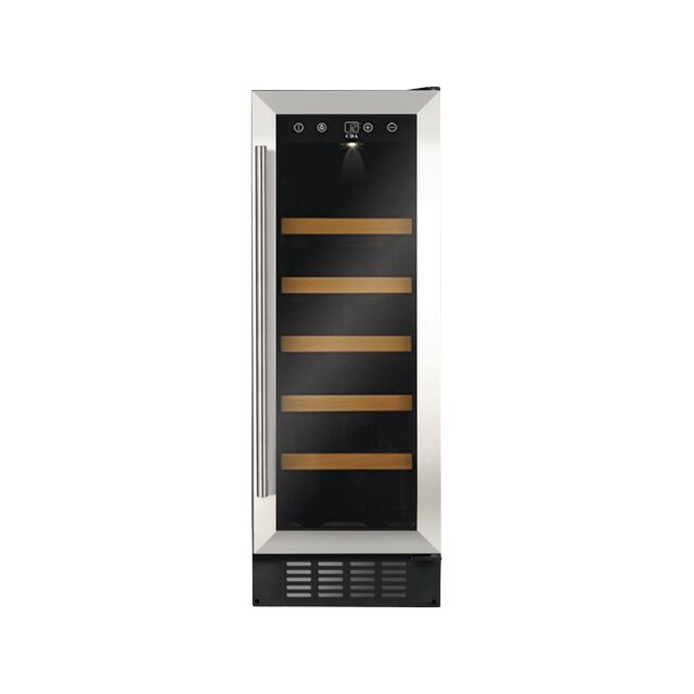 CDA FWC304SS FS/under counter 30cm wine cooler, 20 x BS, single temp zone, RD,SS 
