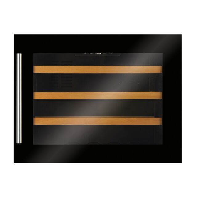 CDA FWV452BL Int compact wine cooler, 24 x BS, single temp, RD, black