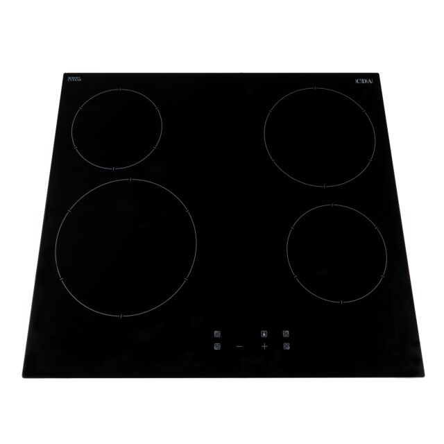 CDA HC7621FR 5 zone ceramic hob, front touch control, 9 PL