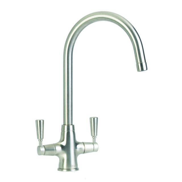 CDA TT41NI Traditional quarter turn lever monobloc tap, WRAS approved, nickel