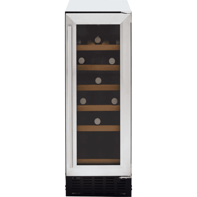 CDA WCCFO302SS FS/under counter 30cm wine cooler, 19 x BS, single temp zone, RD,SS 