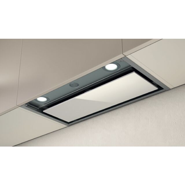 Elica BOXIN-HE-120 120Cm Stainless Steel And White Glass Boxin Built In Hood With Led Lighting And 3