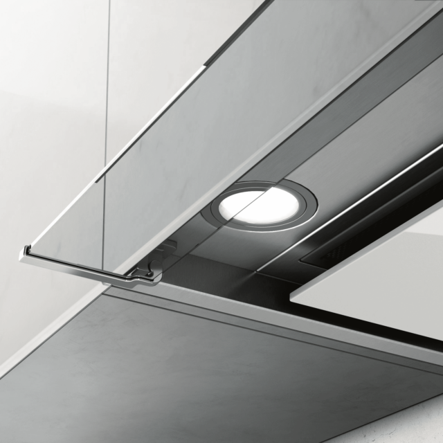 Elica BOXIN-HE-60 60Cm Stainless Steel And White Glass Boxin Built In Hood With Led Lighting And 3 S