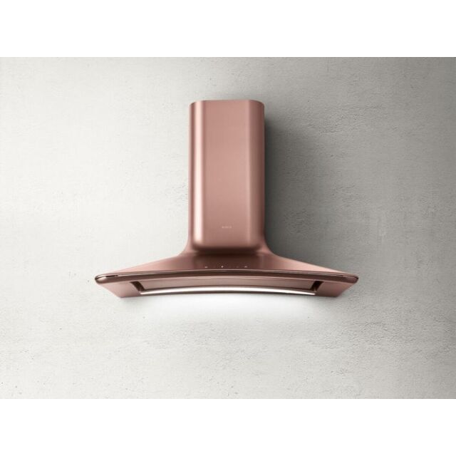 Elica DOLCE-COPPER-CH 86Cm Copper Dolce Chimney Hood With Led Lighting Strip And 3 Speed Control + B