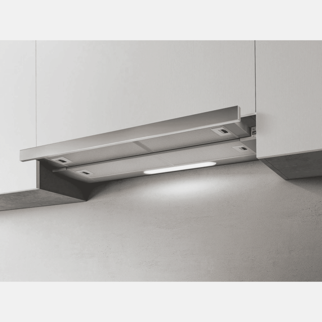 Elica ELITE35-90 90Cm Stainless Steel Telescopic Cooker Hood With Pull Out Canopy, 3 Push Speed Cont