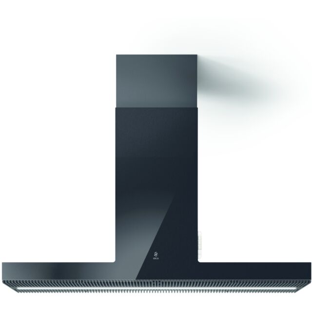 Elica HAIKU-ISL-120-BLK 120Cm Haiku Black Island Hood With Led Strip Lighting And Touch Controls 