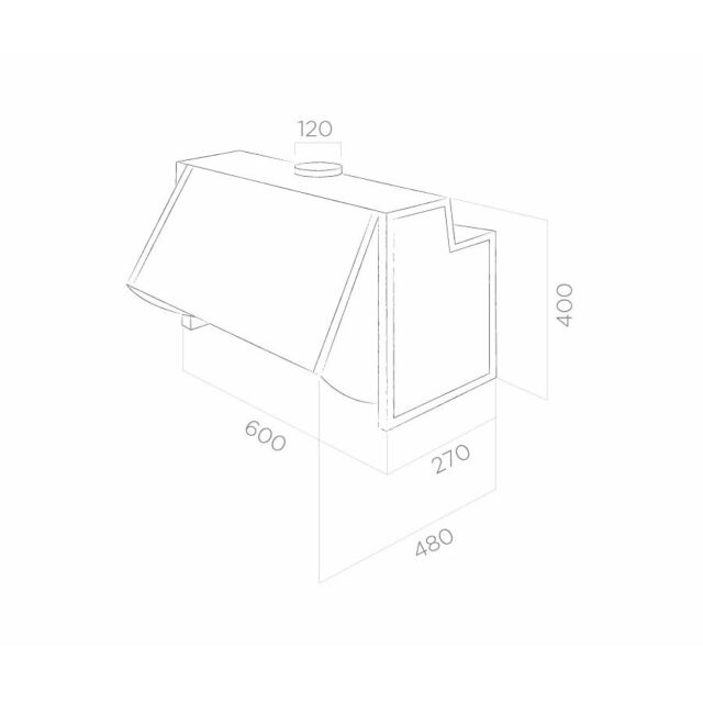 Elica INT-LED-SP Integrata grey 600mm 