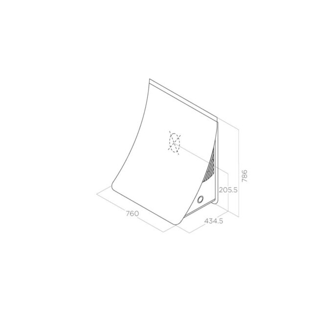 Elica NUANCE-PAINT 76Cm White Paintable Steel Nuance Wall-Mounted Hood With Led Lighting And 3 Speed
