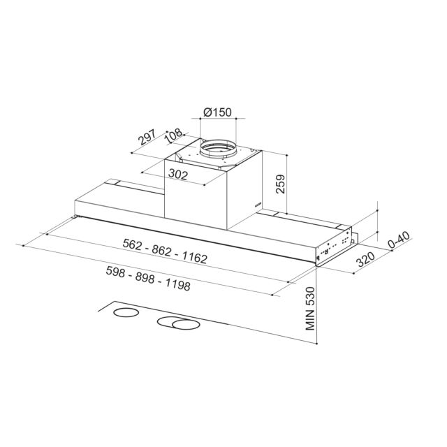 Faber 110.0439.940 In-Nova Premium EV8+ X A60 (Stainless Steel, 60cm)