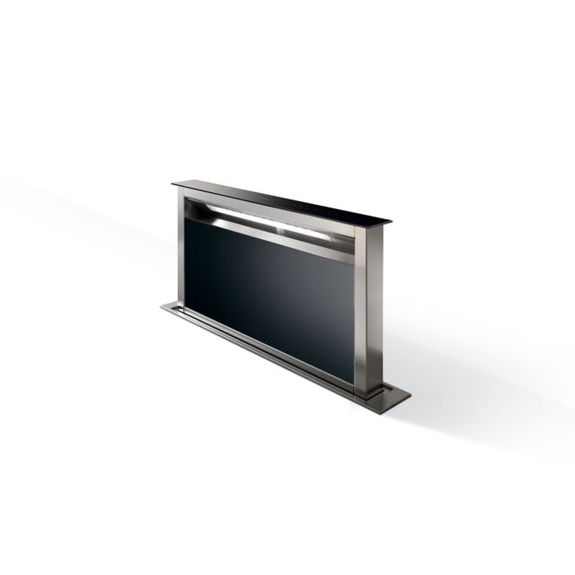 Faber 340.0571.082 Fabula Plus EV8+ BK A90 (Black Glass / Stainless Steel, 90cm)