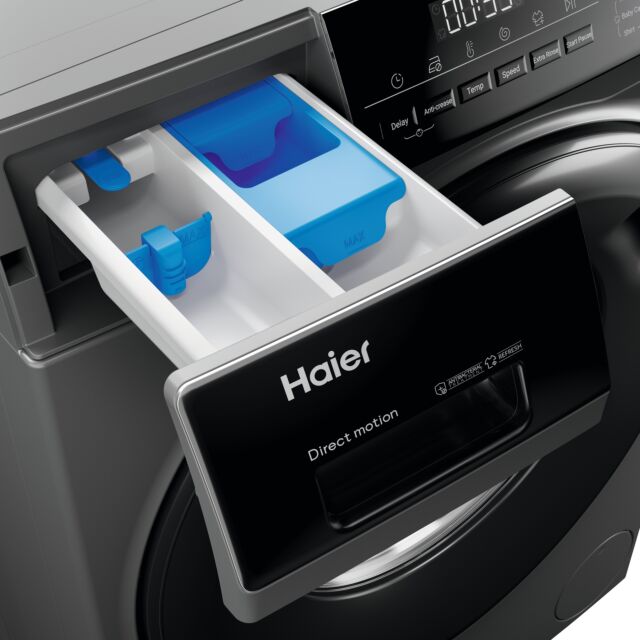Haier HW100-B14939S8 10kg 1400 Spin Washing Machine - Graphite