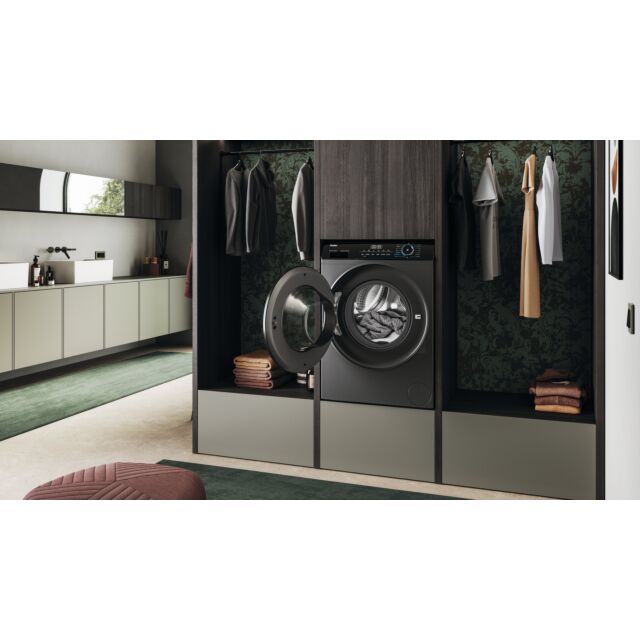 Haier HW100-B14939S8 10kg 1400 Spin Washing Machine - Graphite