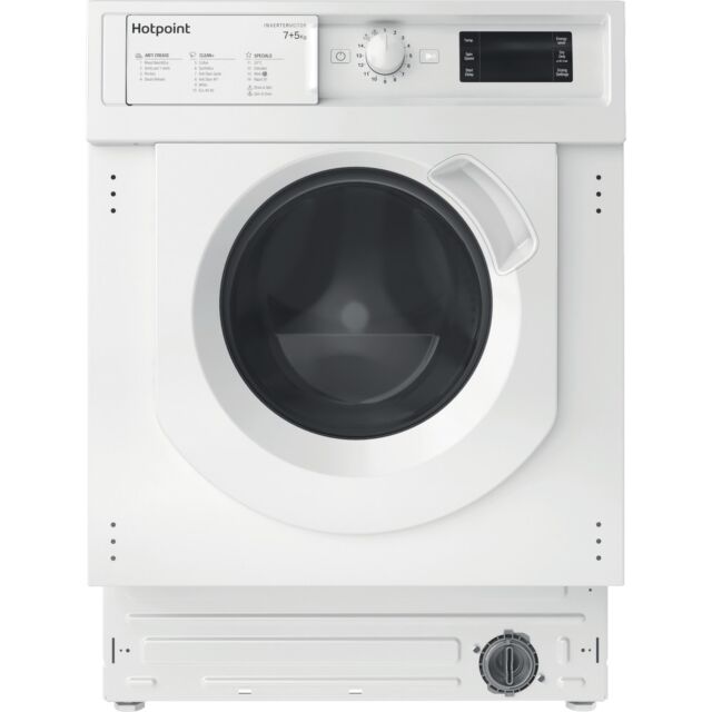 Hotpoint BI WDHG 75148 UK N 7+5 Kg 1400 Washer Dryer ,E/D Energy, Antistain 100/ Quick , Big Digit D