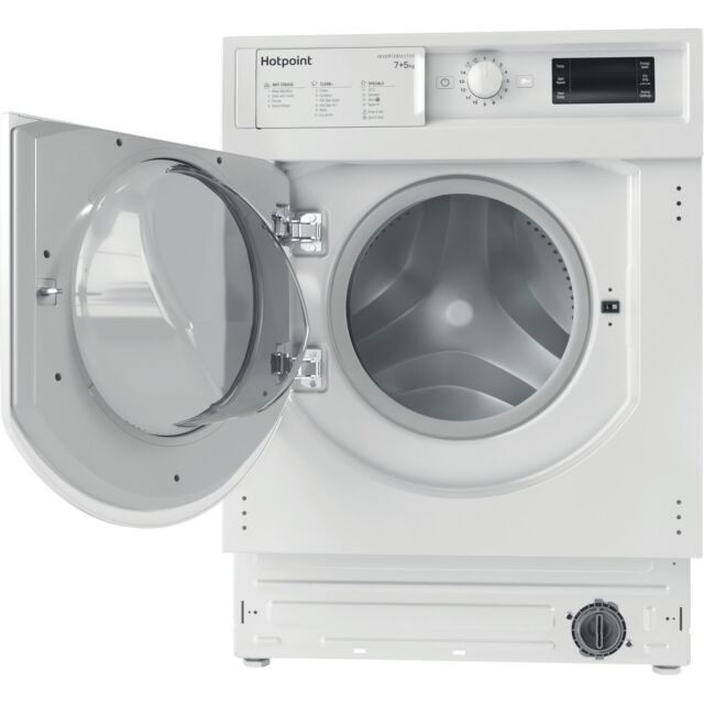 Hotpoint BI WDHG 75148 UK N 7+5 Kg 1400 Washer Dryer ,E/D Energy, Antistain 100/ Quick , Big Digit D