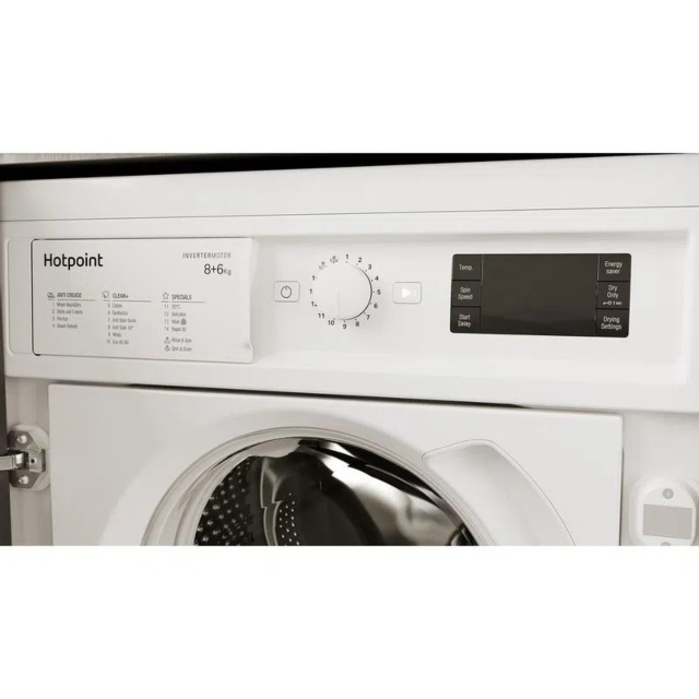 Hotpoint BIWDHG861484 59.50cm Built-In 8kg/6kg Washer Dryer