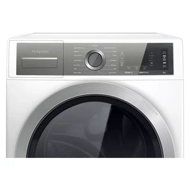 Hotpoint H6W845WBUK 8kg 1400 Spin Washing Machine - White