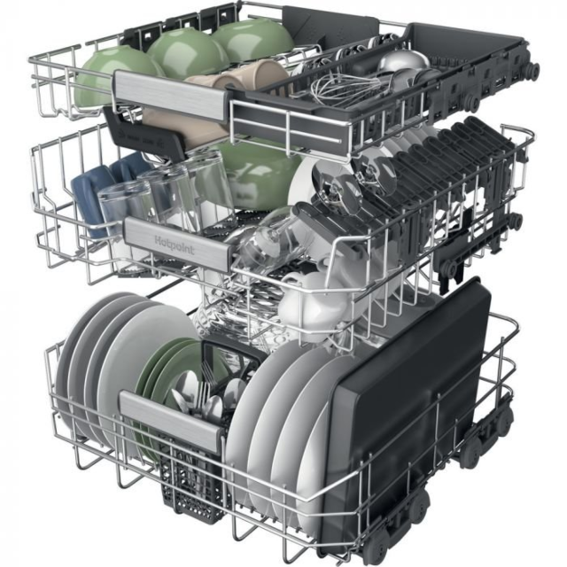 Hotpoint H8I HT59 LS UK H8IHT59LSUK 60cm Integrated Dishwasher - 14 Place Settings