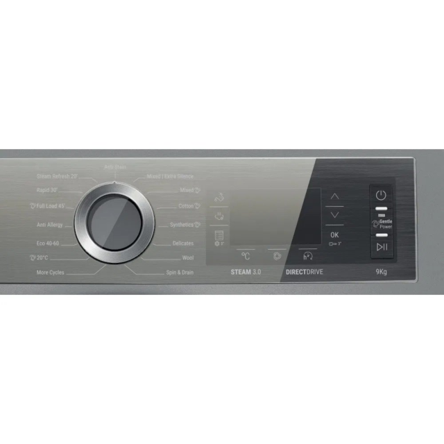 Hotpoint H8W946SBUK 9kg 1400 Spin Washing Machine - Silver
