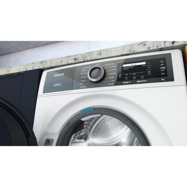 Hotpoint H8W946WBUK 9kg 1400 Spin Washing Machine - White