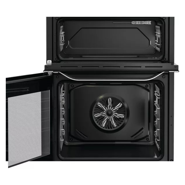 Hotpoint HDE6IDC2X 60cm Double Electric Cooker Induction