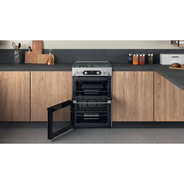 Hotpoint HDM67G0C2CX Double Gas Cooker