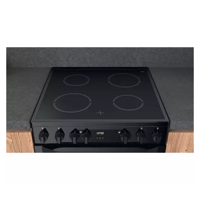 Hotpoint HDM67V9CMB 60cm Ceramic Double Electric Cooker - Black
