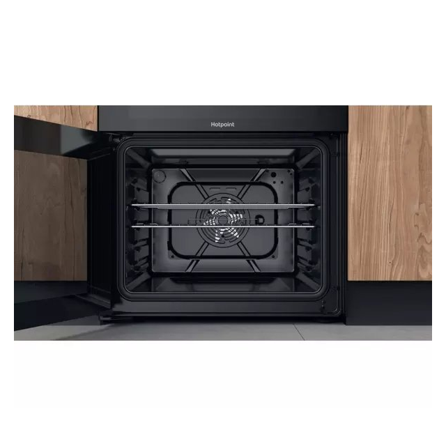 Hotpoint HDM67V9CMB 60cm Ceramic Double Electric Cooker - Black