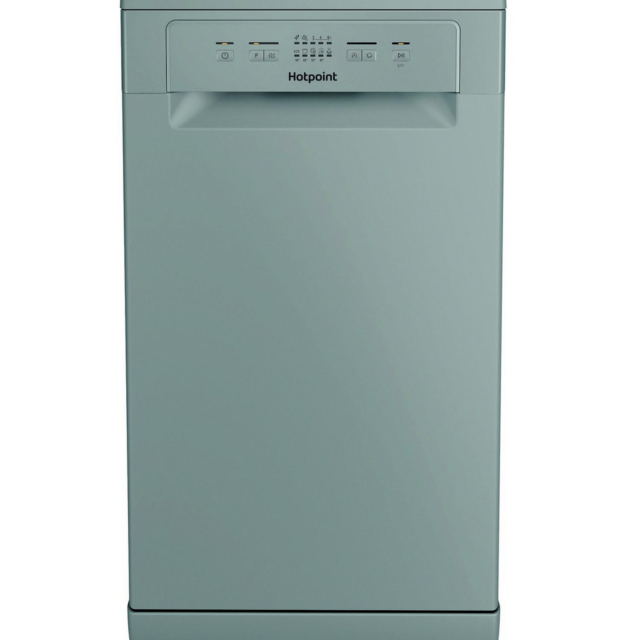 Hotpoint HP2FE10CS90SUK Slimline Dishwasher Silver 10 Set