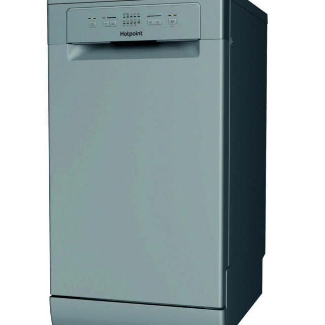 Hotpoint HP2FE10CS90SUK Slimline Dishwasher Silver 10 Set