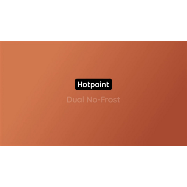 Hotpoint 66.1cm Dual No Frost Fridge Freezer Pet Inox
