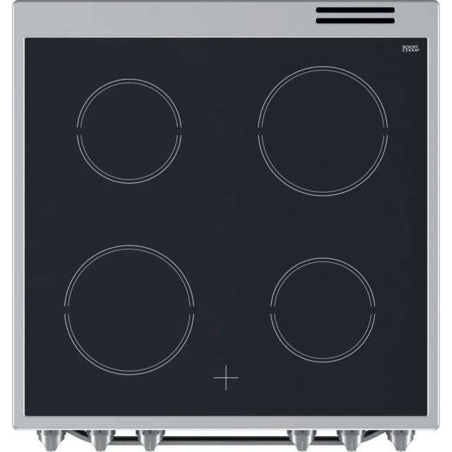 Hotpoint HS67V5KHX 60cm Double Oven Electric Cooker with Ceramic Hob - Stainless Steel