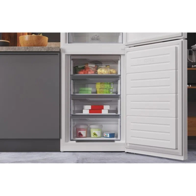 Hotpoint HTFC850TI1W1 59.5cm 60/40 Frost Free Fridge Freezer - White
