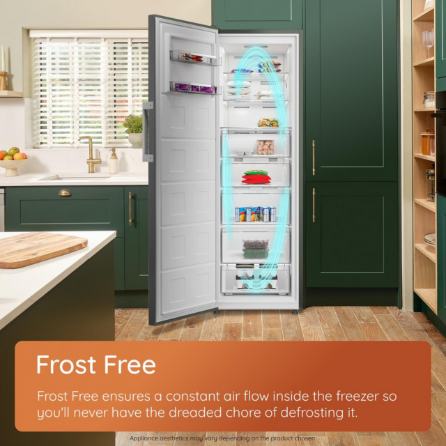 Hotpoint HTSD18F013H1BI 54cm Integrated Tall Freezer