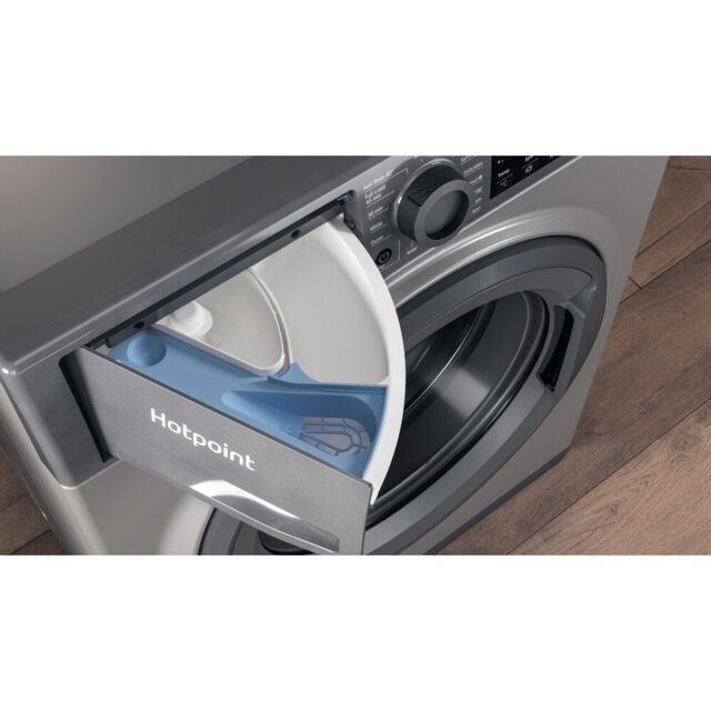 Hotpoint NSWM864CGGUKN  NSWM863CGGUKN 8kg  1600 Spin Washing Machine - Graphite