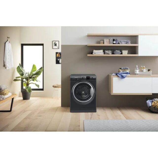 Hotpoint NSWM965CBSUKN 9kg 1600 Spin Washing Machine - Black