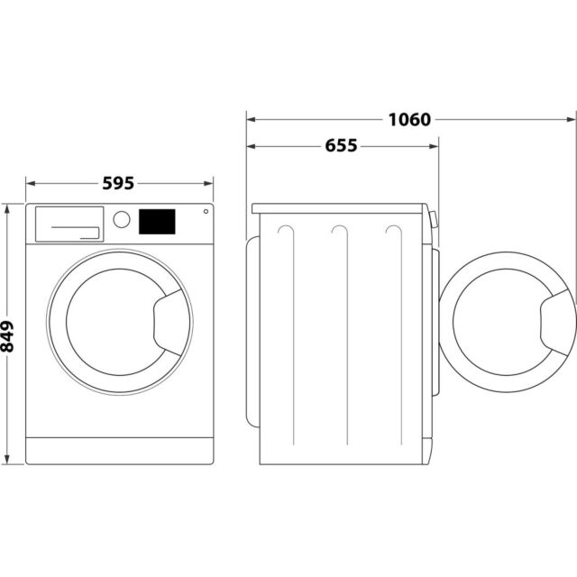 Hotpoint NTM1192UK 9kg Heat Pump Tumble Dryer - White