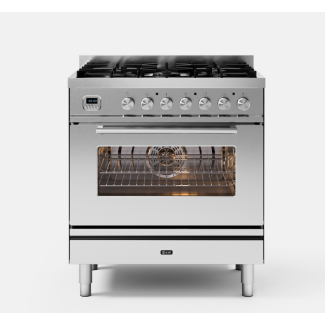 Roma 80cm Single 5 Gas Burners Stainless Steel