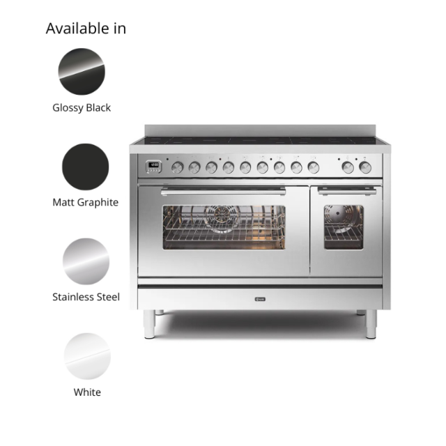 Roma 120cm Twin 90 / 30 7 Zone Induction FL Stainless Steel
