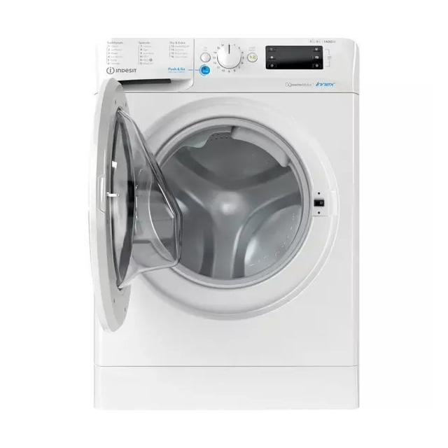Indesit BDE86436XWUKN 8kg/6kg 1400 Spin Washer Dryer - White